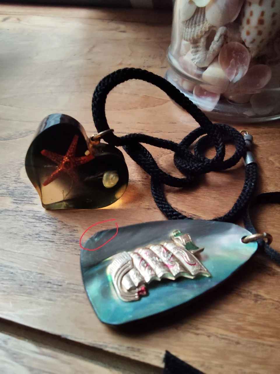 Hars hangers + parel + vintage koord – photo 4